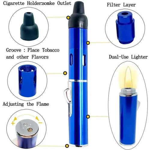 Portable Windproof Pipe Lighter